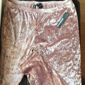 Crushed velvet leggings